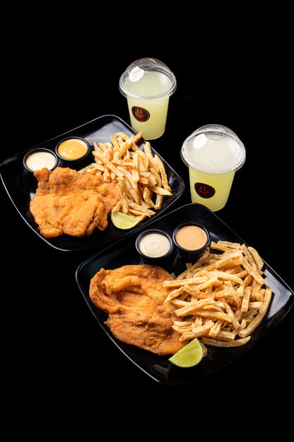 Promo 2 chuletas de pollo vicio + 2 porciones de papa + 2 limonadas GRATIS