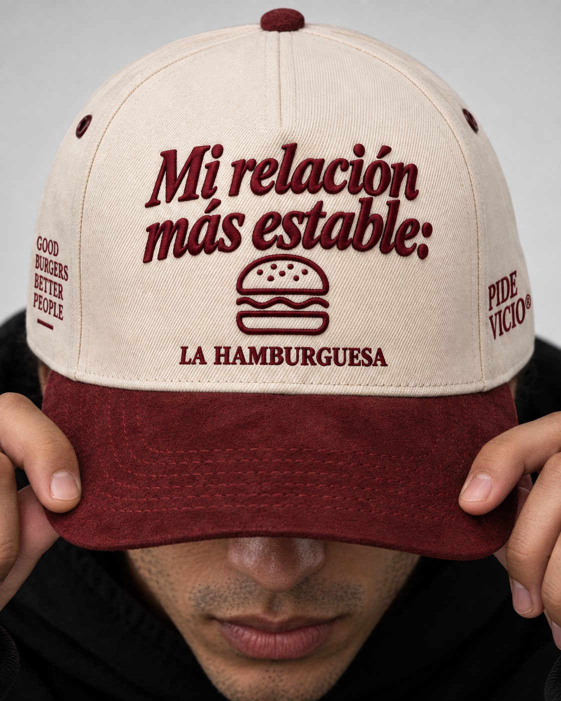 Gorra Pide Vicio® — Mi relación más estable: La Hamburguesa